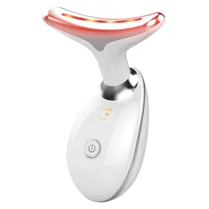 LixZyvo 7-Color LED Beauty Device with Advanced Beauty Technology & Soothing Thermal Care, Dolphin-Inspired Face & Neck Massager, Vibration Massage, Smart Skin-Touch Sensor