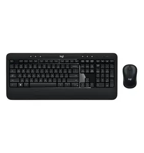 Logitech Advanced Keyboard and Mouse Combo Desktop - Black: Ergonomic Design USB-A Connection