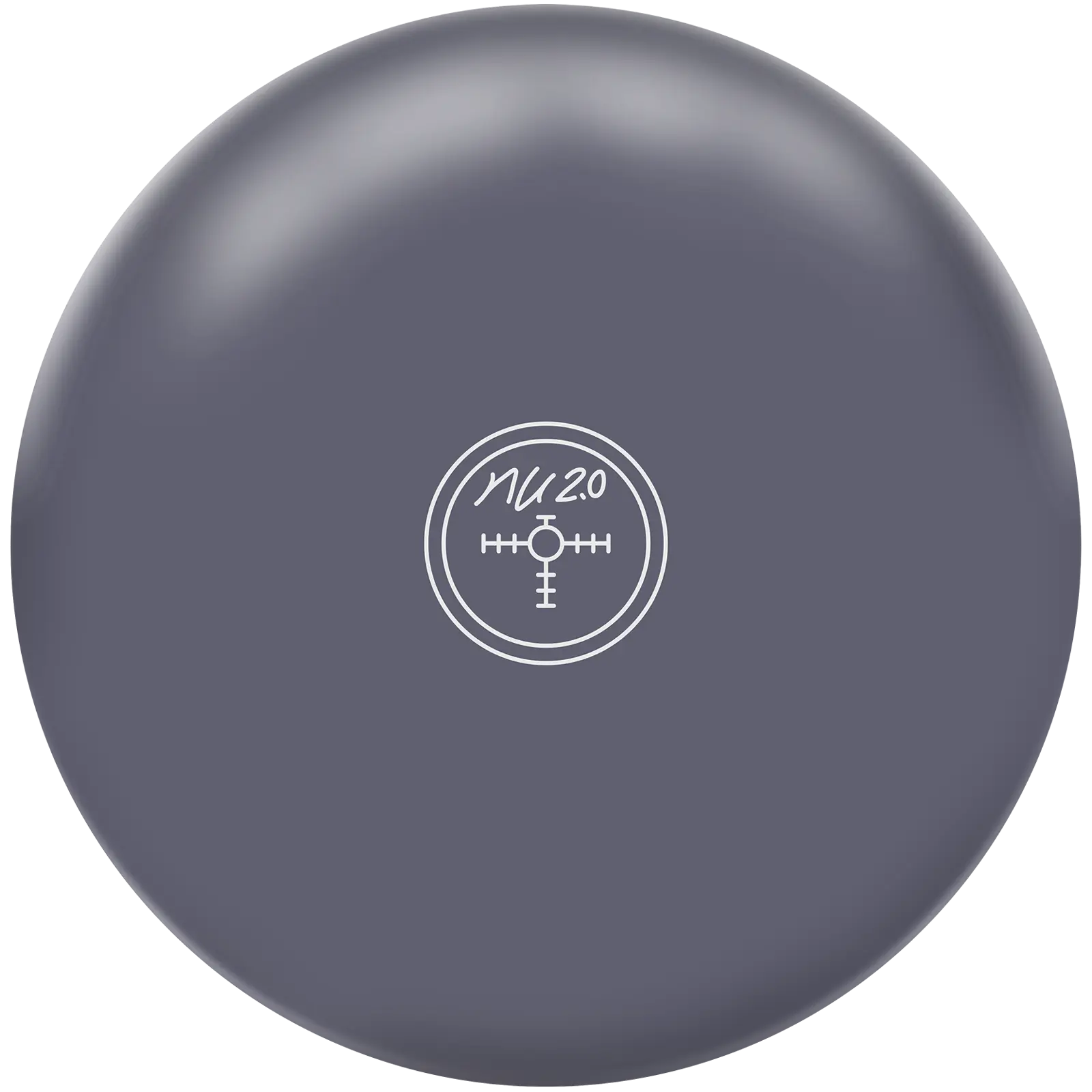 Hammer NU 2.0 Bowling Ball - Unisex Mid Reaction Pure Performance Balls with NU Active Coverstock, LED Core, Matte Grey Finish, Strong Hook, League Play, Tournaments