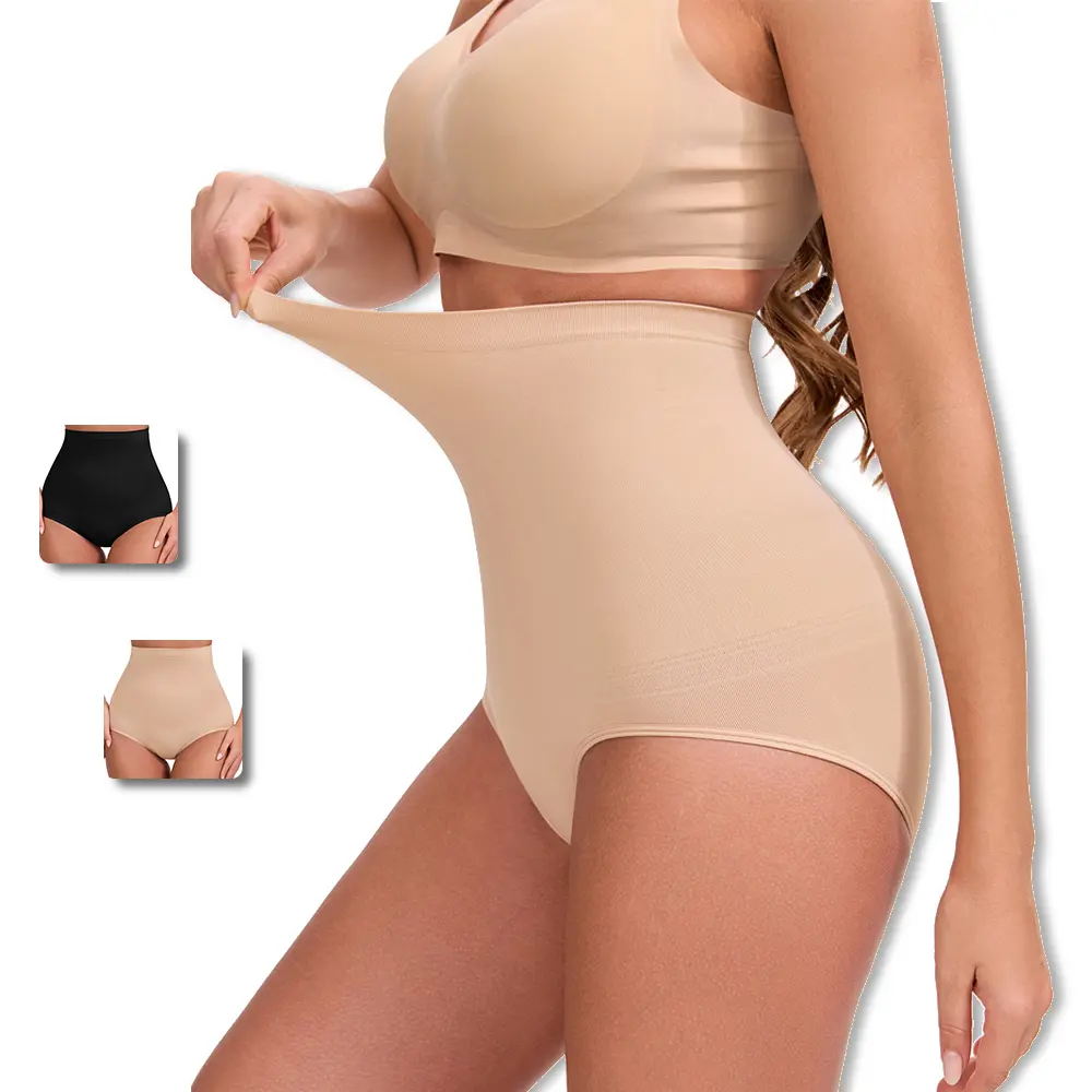 XEY Women's High-Waisted Compression Tummy Control Shapewear Shorts - Thigh Shaper for Everyday Wear