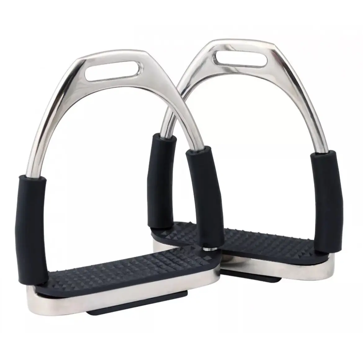 New Horse English Flexible Safety Stirrups Irons Stainless New Horse English Flexible Safety Stirrups Irons Stainless