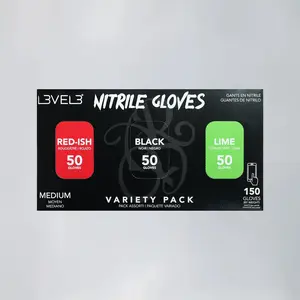 LEVEL 3- Nitrile Gloves Variety Pack- 150pc