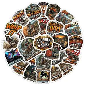 Dirt Bike Stickers Pack 20pcs - Fun & Durable Customization Stickers for Your Bike - Perfect for Personalization