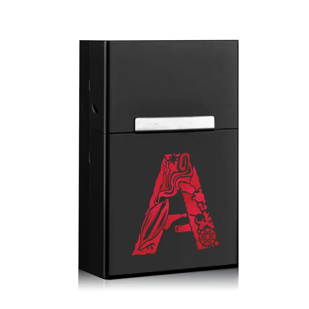 Portable Cigar Organizer Box, Dorm, Aluminum Shell, Duraible Design, Magnetic Buckle, Dustproof, Customizable Engraving Options