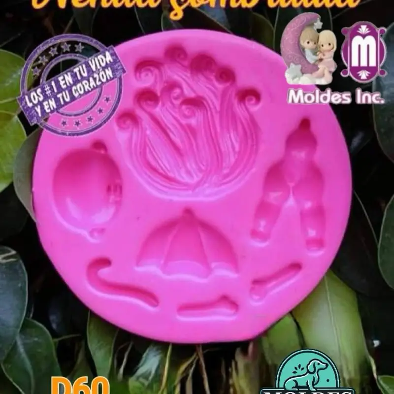 Molde de silicon, modelo D60