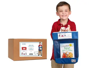 Seat Sack® Read-N-Go Student Classroom Set – Bulk Reusable Poly-Cotton Book Bags, Name Sleeve Home Organizer Storage Bags for Classrooms