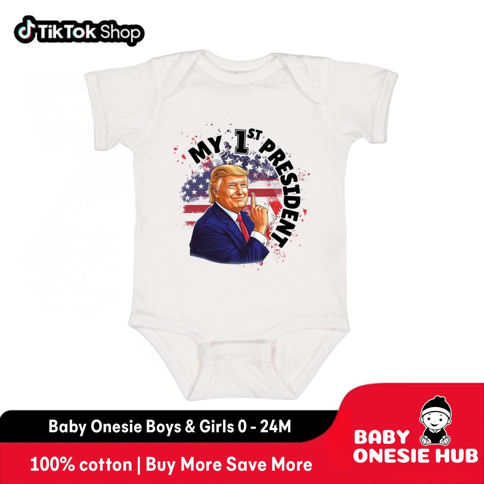 My First President Baby Onesie, Trump Lover Onesie, Newborn Baby Clothing Baby Clothes Girl baby bundles