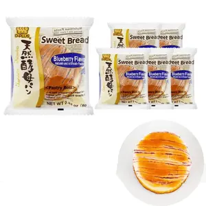 D-Plus Natural Yeast Blueberry Flavored Bread - 6 Packs (2.82 oz Each)