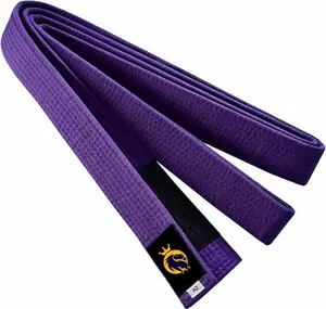 Brazilian Jiu Jitsu Belts Preshrunk IBJJF Approved Martial Arts Youth BJJ Belts for Girls & Boys with BJJ Ranking Stripes Lightweight Durable Fabric