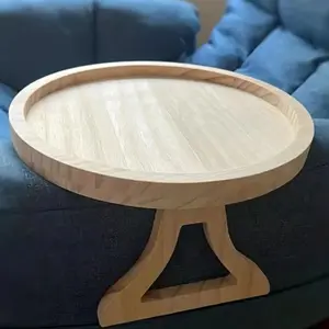 Stable Sofa Armrest Table, Clip-On Couch Tray for Eating, Drinking, Remote Controls, Phones, Dishes, Modern Sofa Table, Sofa Side Table
