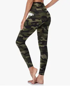 GAYHAY High Waisted Leggings for Women - Soft Opaque Slim Tummy Control Printed Pants for Running Cycling Yoga