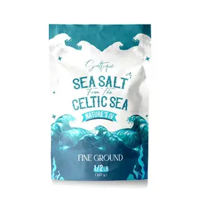 French Grey Fine From the Celtic Sea 1/2lb- 100% Unrefined Sea Salt Packed with 82 Minerals Helping You Stay Hydrated, Improve Electrolyte Balance, and Optimal Muscle Function - Doctor Recommended