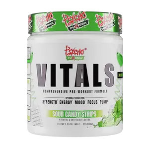 Psycho Pharma Vitals Daily Pre Workout Powder - Premium Preworkout  (30 Servings)