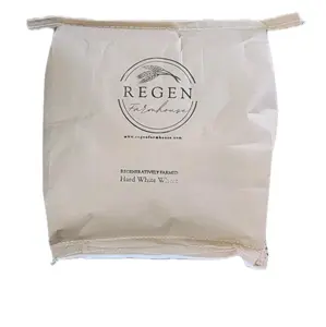 Regen Farmhouse Hard White Wheat Berries 25lbs Bag Regeneratively Raised Superior 100% Organic for Breads Dinner Rolls Tortillas Flat Breads & More