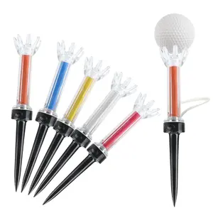 Golf Magnetic Ball Markers 5-Pack, Octopus Base Resistant Golf Tee Plastic Holder, Small Resistance Golf Accessories
