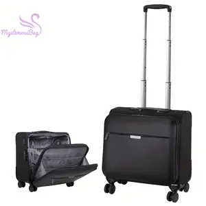 Bags&suitcases 16 Inch/18 Inch Softside Airline Approved Carry On Luggage Suitcases With Wheels, Travel Luggage Lightweight Square Suitcase With Lock TSA Rolling Luggage Bag For Business Trip