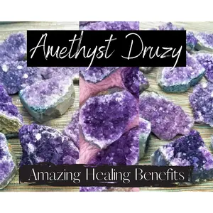 Amethyst Crystal Cluster, Vibrant Healing Amethyst Cluster, Amethyst Geode Rock,Amethyst Stone Decor,Amethyst Quartz Clusters
