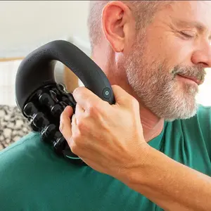 Handheld Electric Muscle Relaxer Massage Roller, 3-Stage Intensity Adjustment, Ergonomic Fascia Release Tool, Home Fitness Shoulder Neck Leg Massager