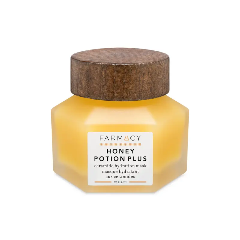 Farmacy Beauty Honey Potion Plus Ceramide Hydration Mask - Intense Hydration, Niacinamide, Glycerin, Propolis, Smooth Skin, Dewy Glow