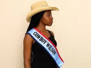 Cowboy Rodeo Sash EXTRA LENGTH and Silver Letter Available for Birthday, Bachelorette, Concert Tour