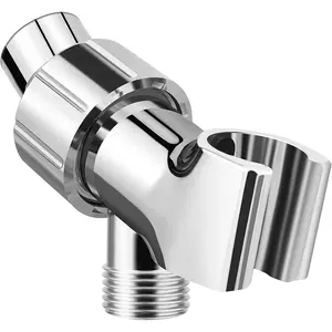 Adjustable Handheld Shower  Holder- Brass Ball,  ABS Bracket- 360  Rotatable Arm Mount and Hose Connector, Shower Adapter- Adjustable Shower Arm Mount,  ()