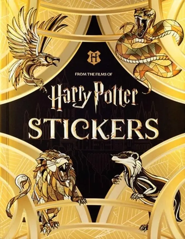 Harry Potter Sticker Sheets - English Paperback Book by Editors of Thunder Bay Press, Character-Based Magical Art Embellishment for Scrapbooking & Crafts, Brighten Up Any Project, 8.98" H x 6.93" L x 0.55" W, Film Icons