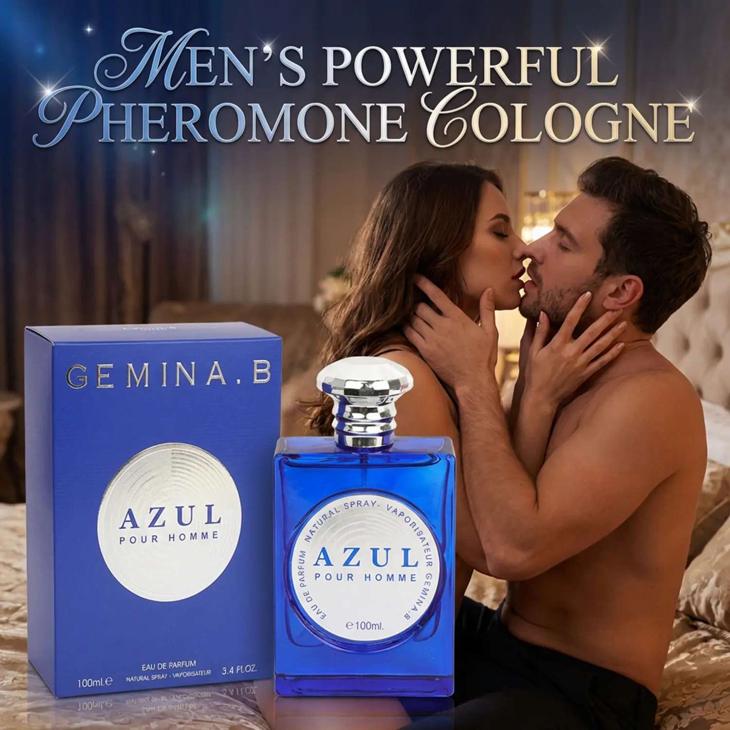 Irresistible Pheromone Cologne for Men, Attraction-Boosting and Long Lasting Fragrance Spray, Wood, Floral, Fruity, Contains Attraction Pheromones, Special Occasions, Great For Anniversaries, Spray Bottle, Mist Spray Bottle