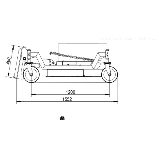 Landy Attachments Skid Steer Finish Mower Fits Universal Skid Steer Quick Attach