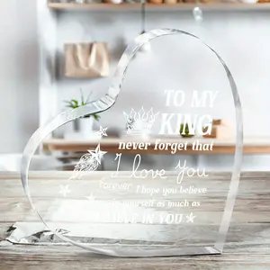 1pc Husband Gifts from Wife - Gifts For Boyfriend - Heart Shaped Keepsake- Birthday Anniversary Christmas Valentine' s Day Gifts for Husband Boyfriend