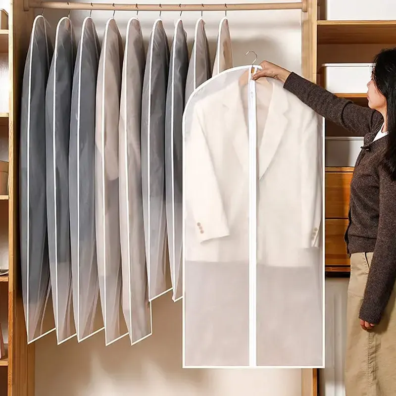 Set of 1 Clear Garment Bags,Protecting Dusts Clothes Covers for Storage,Plastic Garment Bags,Hanging Clothes Dress Bag for Gowns Long with Zipper for Closet,Christmas Party Gifts,Hand Tools Kits
