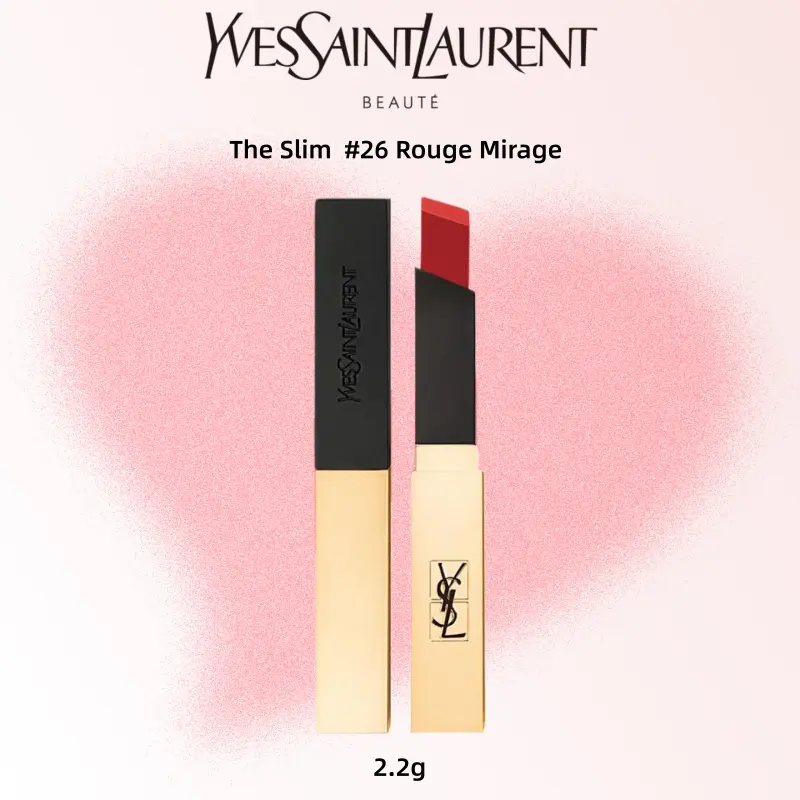 Yves Saint Laurent The Slim #26 Rouge Mirage Lipstick 2.2g - Bold Red Shade for Everyday Use