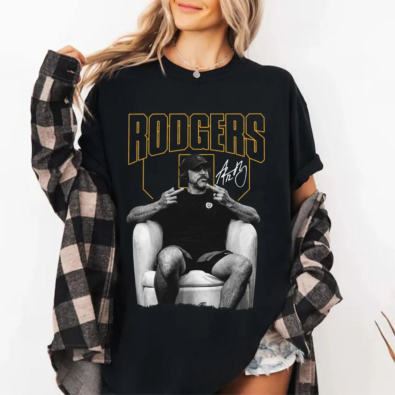 Rodgers "F*ck Hands" Football T-Shirt , graphic t-shirts, Football merch, men's clothing clothes merch, Gift For Women, Football Gift Unisex