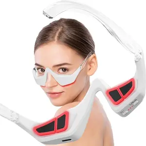Eye Massager Light Therapy Device, 3D Eye Relaxation Massager, Effective Dark Circle Reduction, Ideal Gift for Friends and Boyfriend