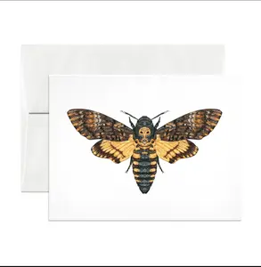Death Head Moth Greeting Card