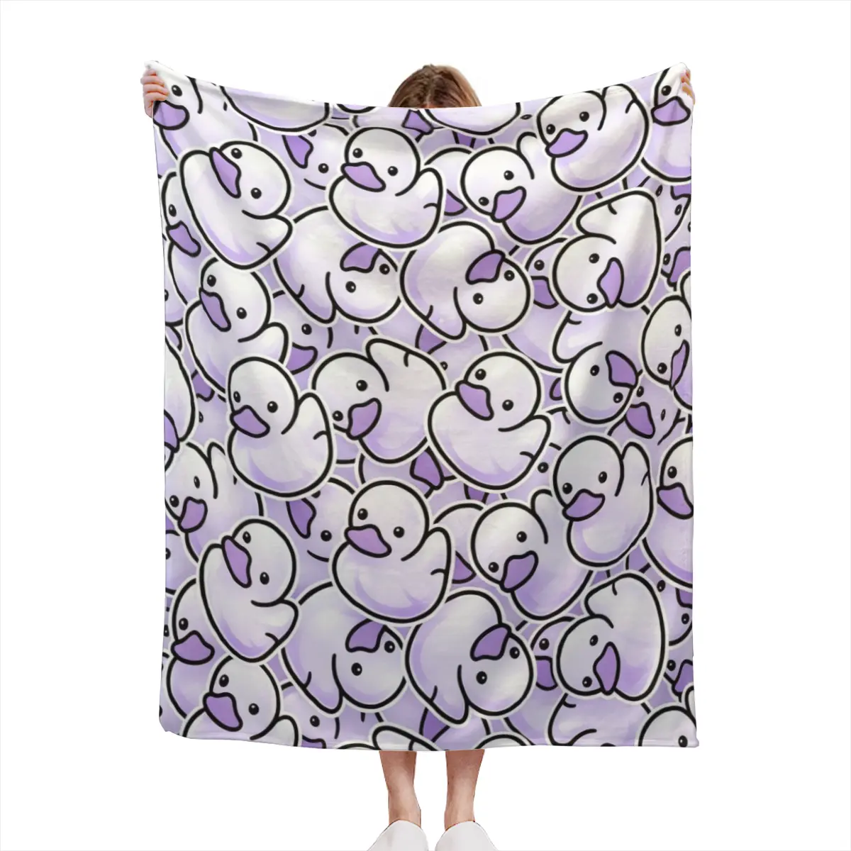 Pastel Pink Christmas Gingerbread Print Throw Blanket, Girly Cute Xmas Cookie Flannel Blanket, Soft Winter Aesthetic Room Decor Blanket