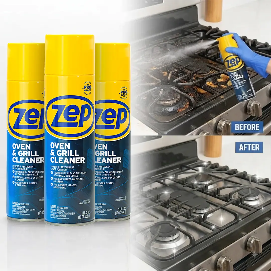 Zep Oven & Grill Cleaner - 19 oz ZUOVGR19 - Dissolves Tough Grease & Carbon on Ovens and Grills