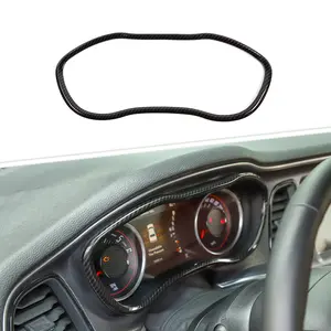 Auto Accessories Interior Trim Cover for 2015+ Dodge Challenger Center Console Dashboard Instrument Box