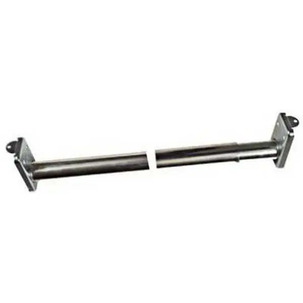 212 MAIN Zinc Plated Adjustable Closet Rod - Nickel Finish, 48-72 in. Length, Easy Install Bedding Accessory for Closet Organization