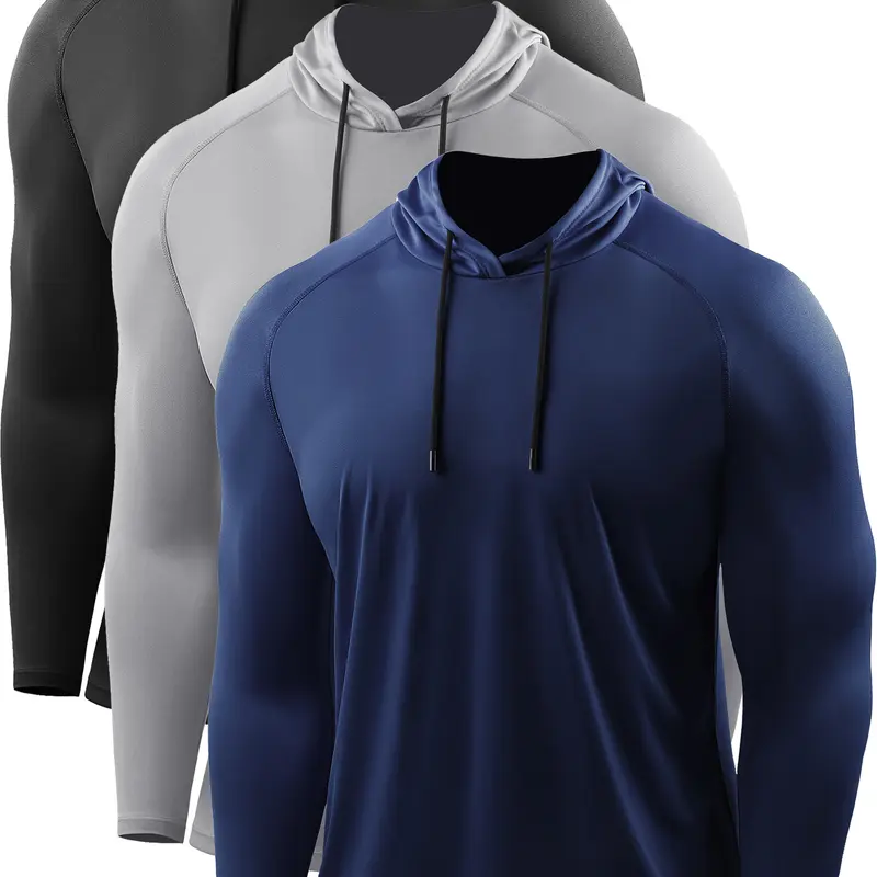 CADMUS Men's Loose Fit Hoodie - Activewear Athletic, Athletic Apparel, Lightweight Sportswear, Outdoor Sports Top, Polyester Workout Long Sleeve, UPF 50+ Sun Protection, Dry Fit, Machine Washable for Hiking, Gym
