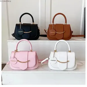 2026 Minimalist Saddle Shoulder Bag – Structured Crossbody Bag for Women, Medium Size Lightweight Everyday Handbag, Chic Versatile Purse for Work, Travel & Daily Outfit