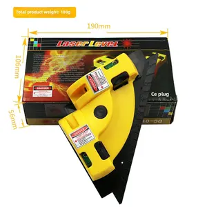 High Accuracy 90 Degree Laser Level Tool for Wall Tiling and Construction with Bright Visible Outdoor Laser Line