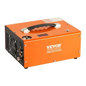 Father's Day Gift VEVOR PCP Air Compressor, 4500PSI Portable PCP Compressor with Built-in Converter, Auto-Stop, DC12V/AC120V & Oil & Water-Free Compressor Pump