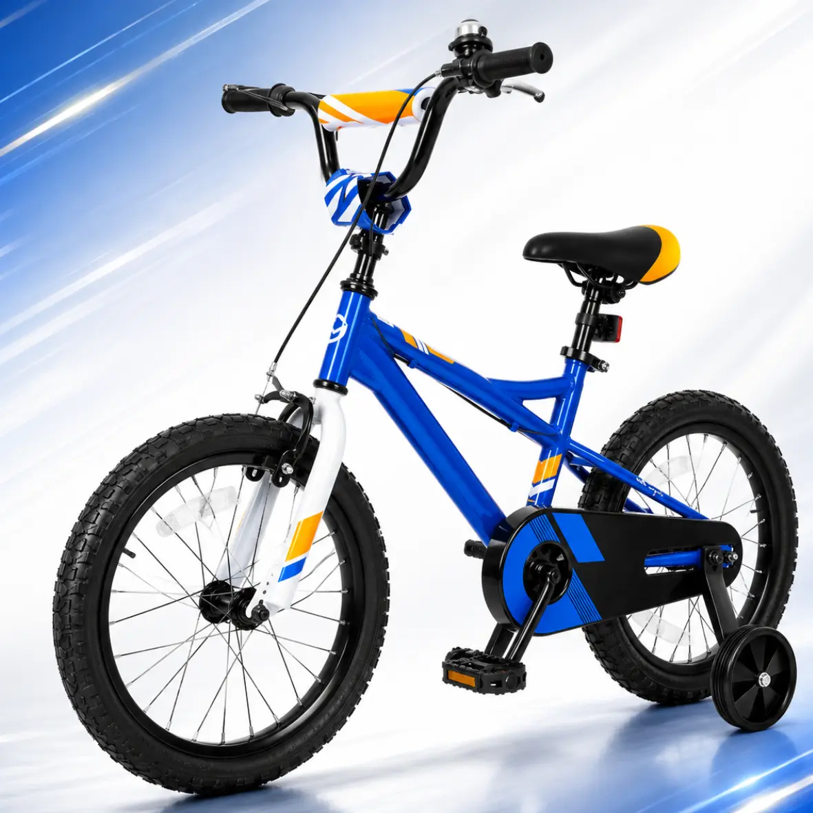 Kids Bike Bicycle BMX-Style for Boys & Girls 14/16/20 Inch Ages 3+ Coaster Brake Steel Frame Adjustable Seat & Handlebar Training Wheels Included Multiple Colors