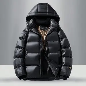 Men's winter new plus cotton warm graphene hooded cotton-padded jacket