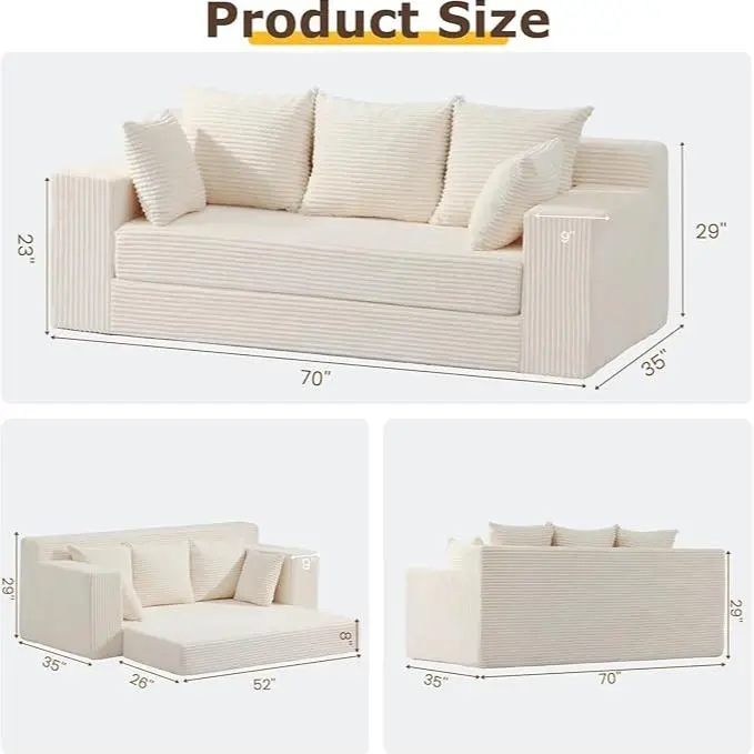 Beige-3 seats