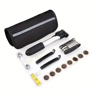 Professional Bicycle Repair Tool Kit, 1 Set Portable Bicycle Tire Repair Tools, Cycling Repair Accessories for Mountain Bike