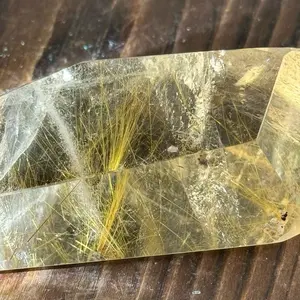 Golden Rutile Quartz for Spiritual Healing & Meditation - Enhances Clarity Confidence & Intention - Perfect for Manifestation Practices & Personal Talisman