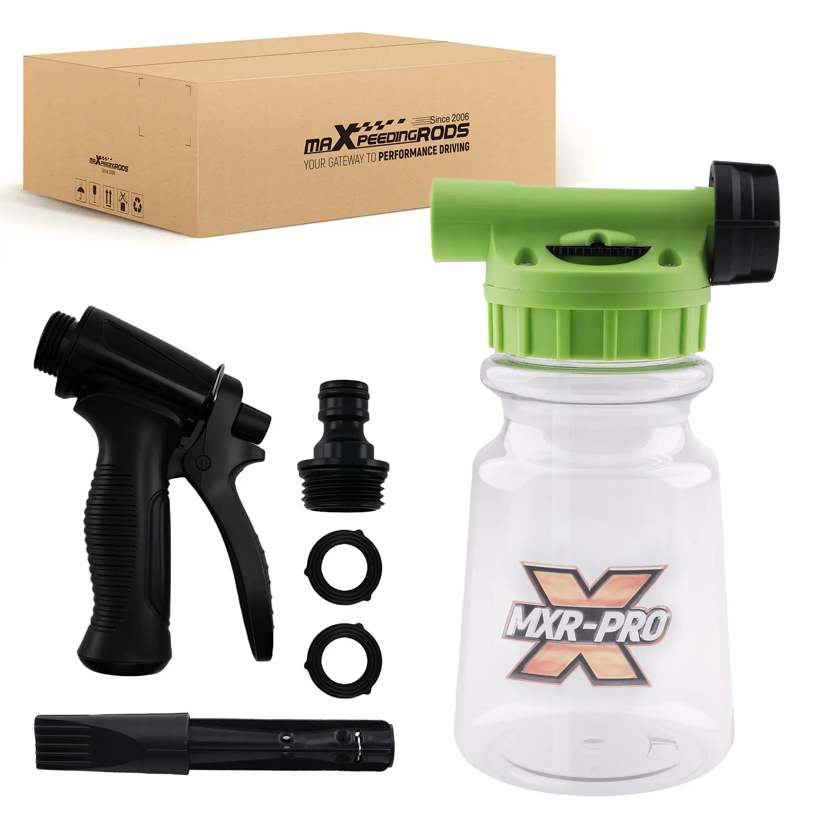 1L Car Wash Foam Sprayer Adjustable Cannon Gun w/ Leak-Free Connection