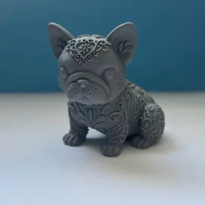 Flower Frenchie Statue - Decorative Ornament