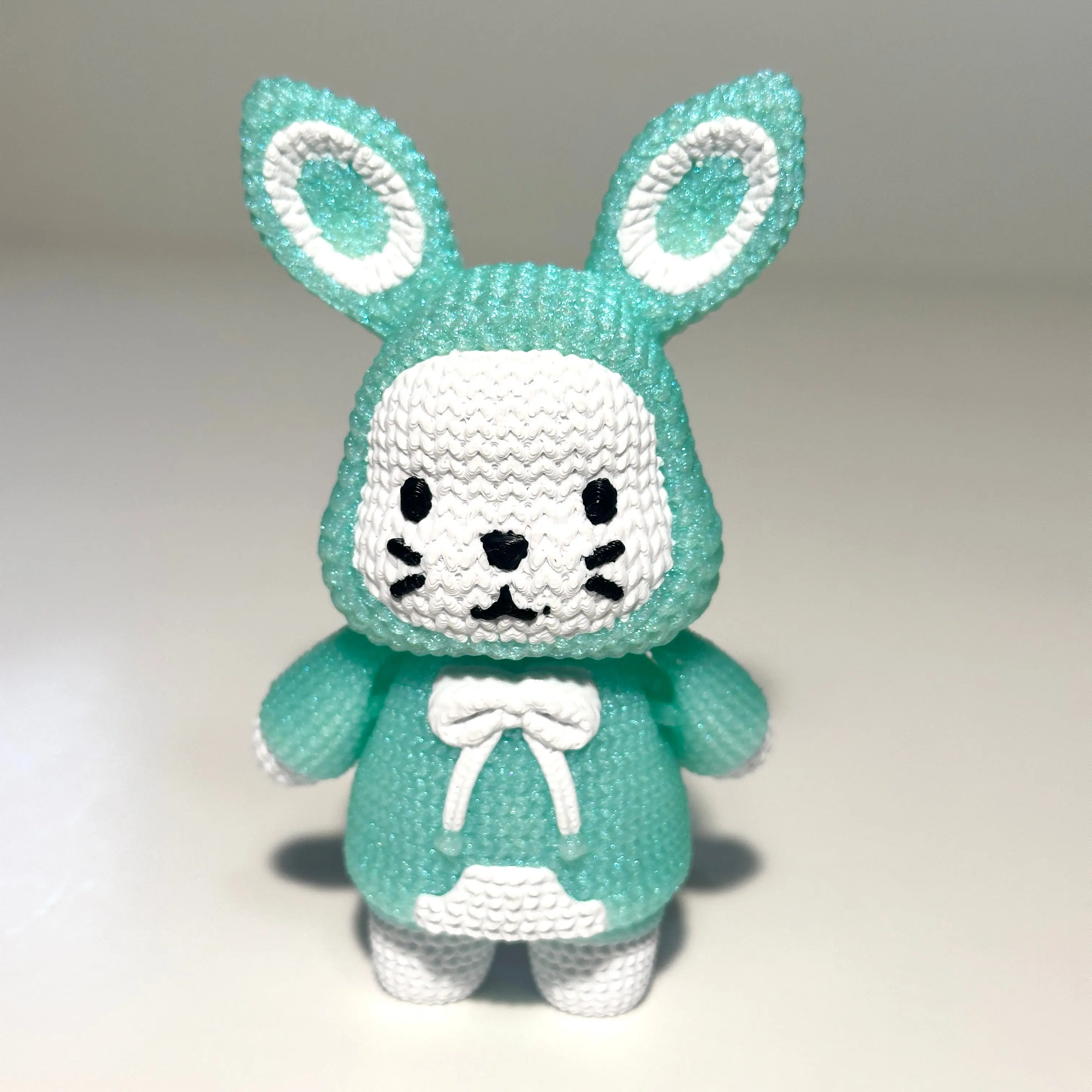 Knitted Bunny - 3D Printed Articulating Figure Knitted Bunny - 3D Printed Articulating Figure